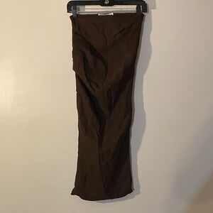 Zara Dark Brown Maxi Skirt-Style Dress